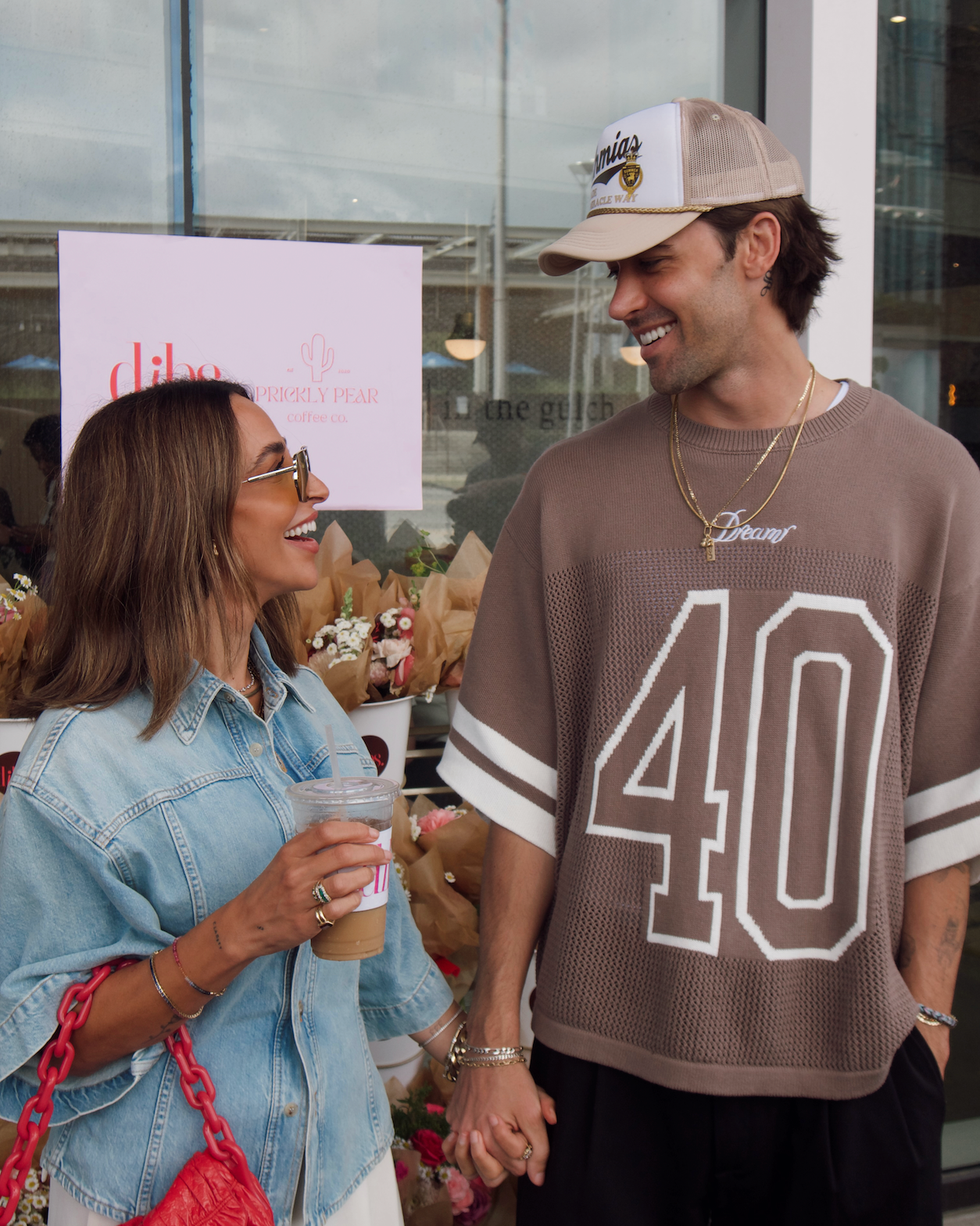 Luxe Jacquard Knit Football Jersey // Taupe